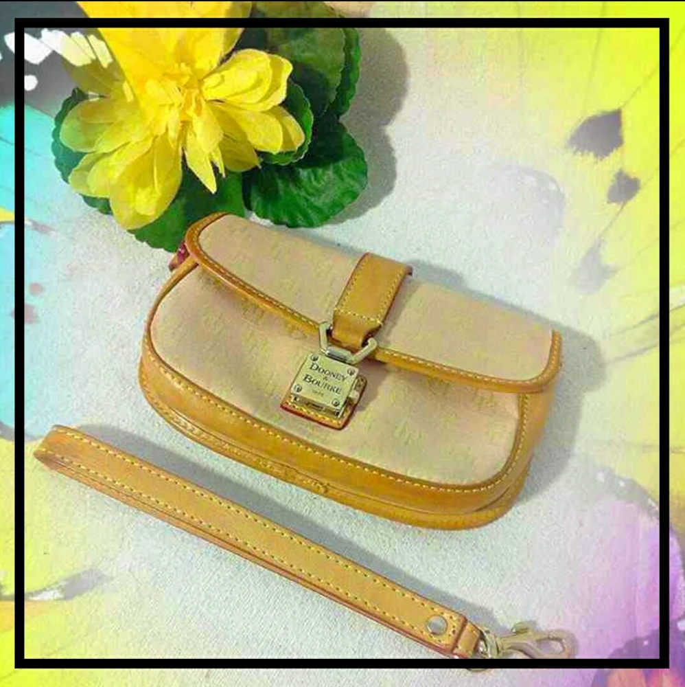 Dooney and Bourke Push Lock Wristlet Wallet